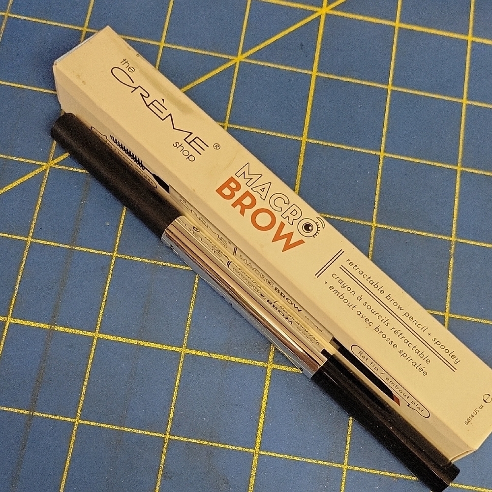 The Crème Shop Macro Brow Pencil Caramel Brown NIB